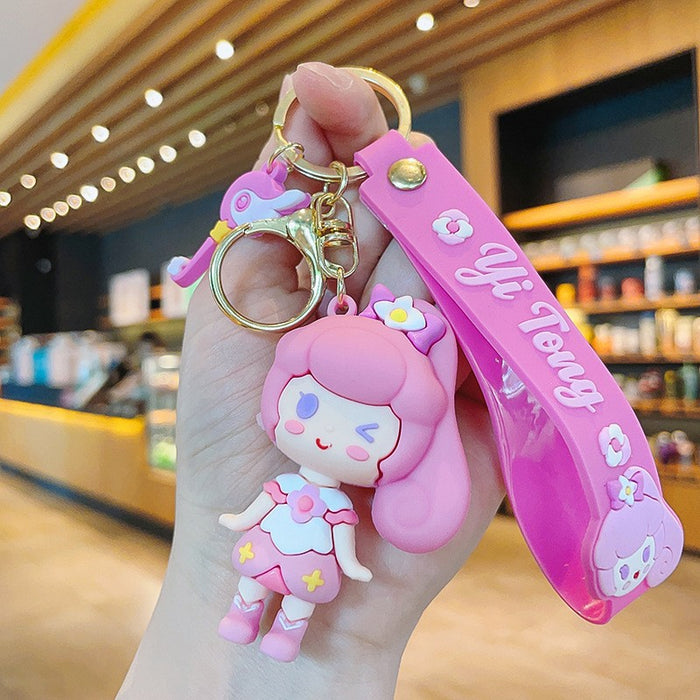 Wholesale PVC Cartoon Doll Keychain JDC-KC-Aile015