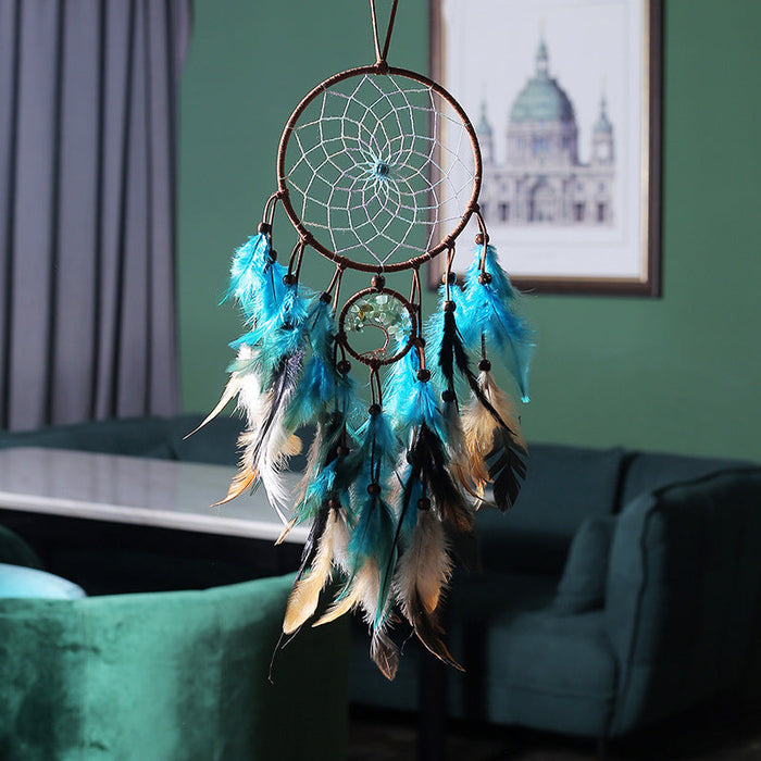 Wholesale Feather Tree of Life Dream Catcher JDC-DC-MYu006