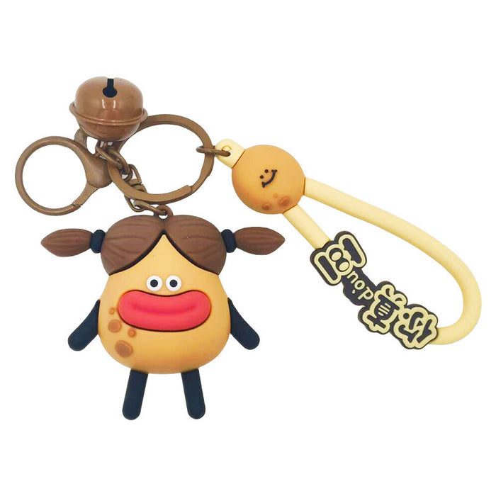 Wholesale Funny Cartoon Cute Potato PVC Keychain JDC-KC-Hangl009