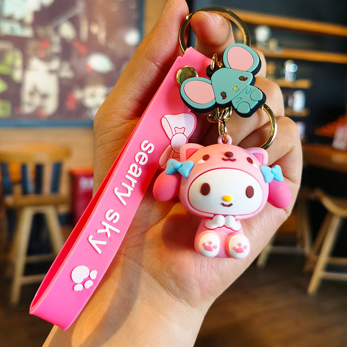 Wholesale Cartoon Doll Rubber Keychain JDC-KC-Tingm012