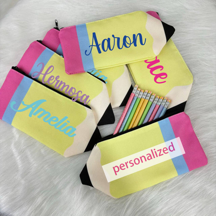 Wholesale Canvas Personalized Custom Small Portable Pencil Bags JDC-PB-JunShi001