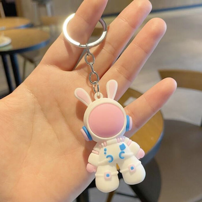 Wholesale  Space Rabbit Keychain - Keychains  Cartoon Doll Keychain Car Pendant Cartoon Keychain