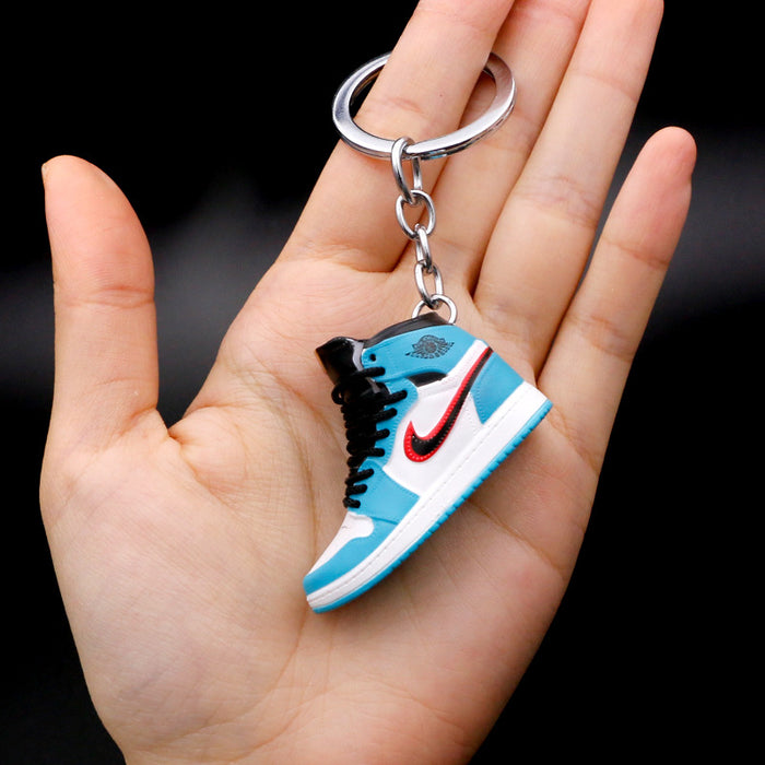 Wholesale PVC Mini Basketball Shoe Keychain JDC-KC-QLPing008