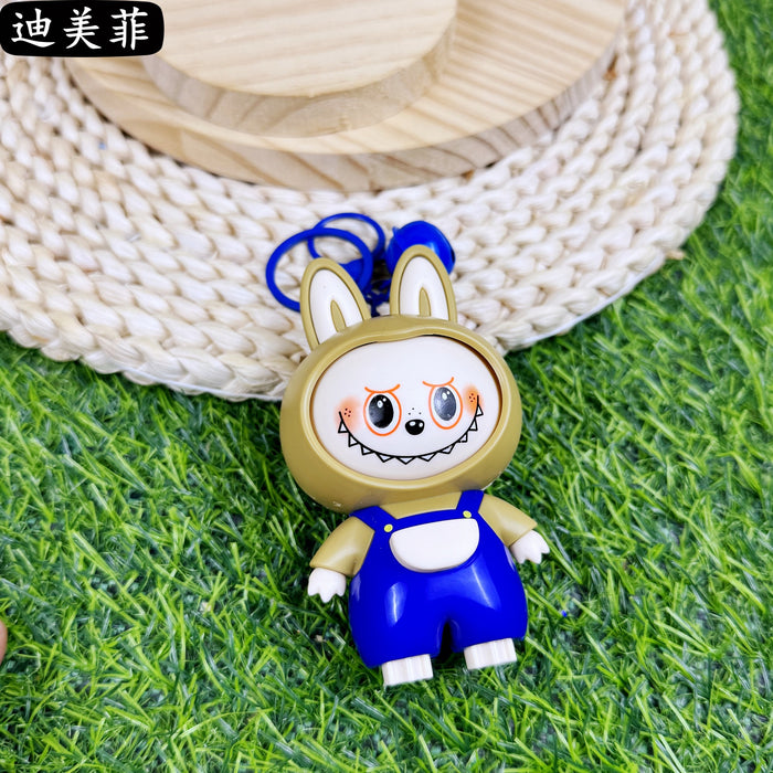Wholesale Rabbit Head  Face-Changing Doll Keychain Cute Cartoon Doll Toy Couple Bag Pendant Doll Gift