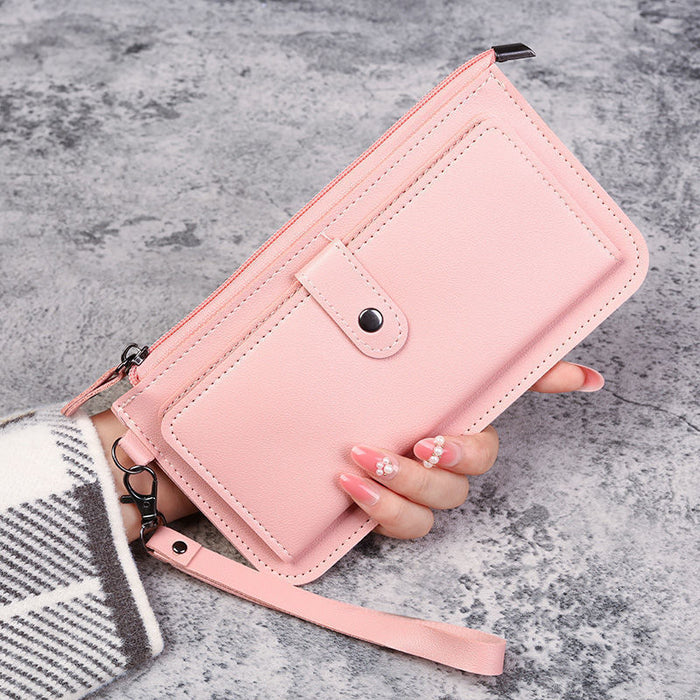 Wholesale Chic Urban Simplicity PU Wallet for Women Solid Color with Coin Pocket Daily Use Accessory MOQ≥3