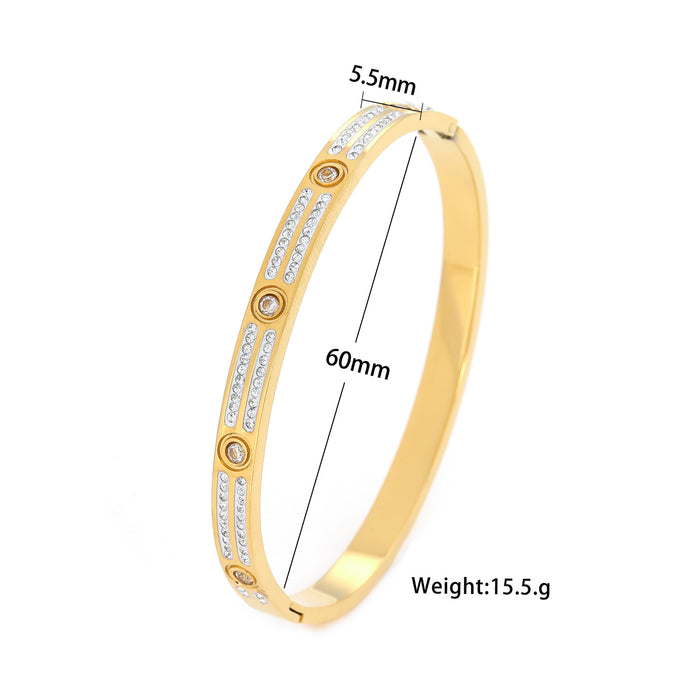 Wholesale Personalized Titanium Steel Bracelet JDC-BT-YinY022