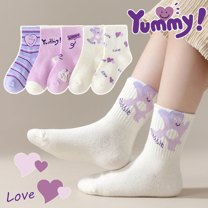 Wholesale 5pcs children' s socks baby sports socks large children' s stockings