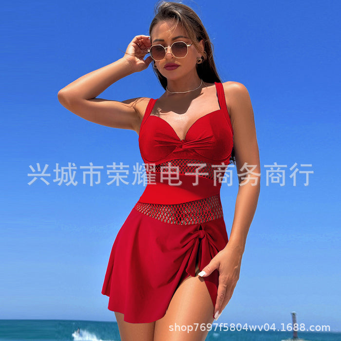 Wholesale New one-piece swimsuit for women, swimsuit skirt