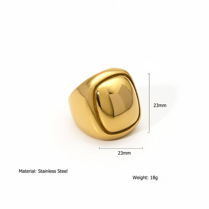 Wholesale Personalized stainless steel irregular ring with high-end feel, color preservation electroplating wholesale