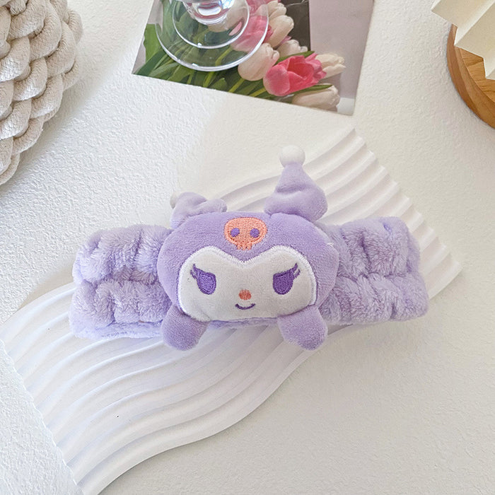 Wholesale Cartoon Doll Hairband Sweet Girl Wash Face Beauty Makeup Hairband Headband Flannel Hair Accessories Headdress