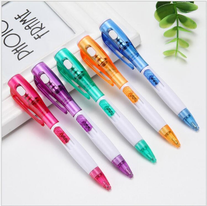 Wholesale LED light flashlight ballpoint pen
