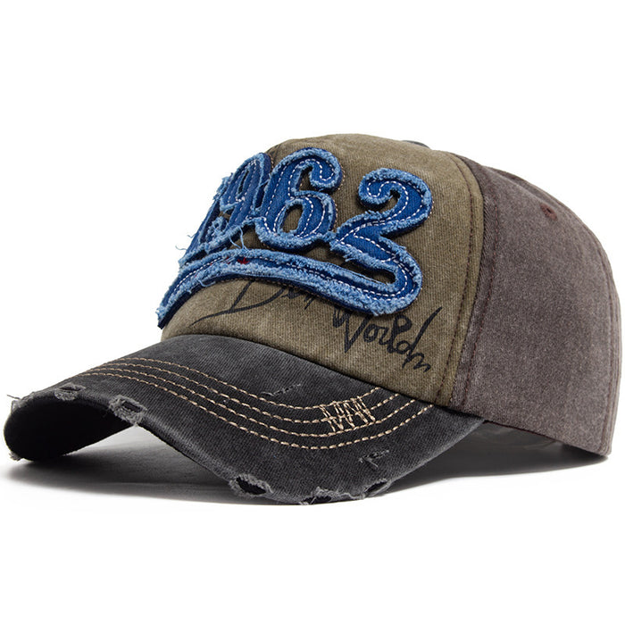 Wholesale Sun Hat Vintage Letter 1962 Number Baseball Cap