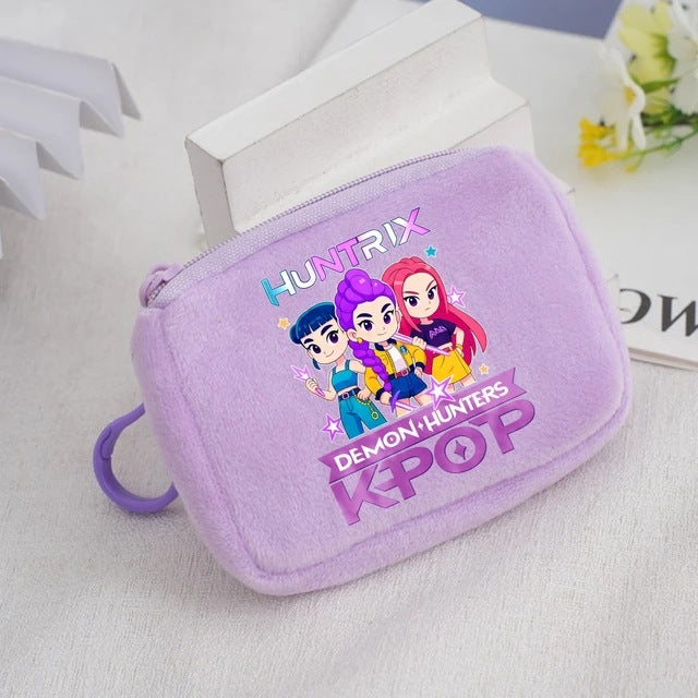 Wholesale KPop Devil Hunter Animal Coin Purse Cute Nylon Portable Wallet Casual Everyday Gift