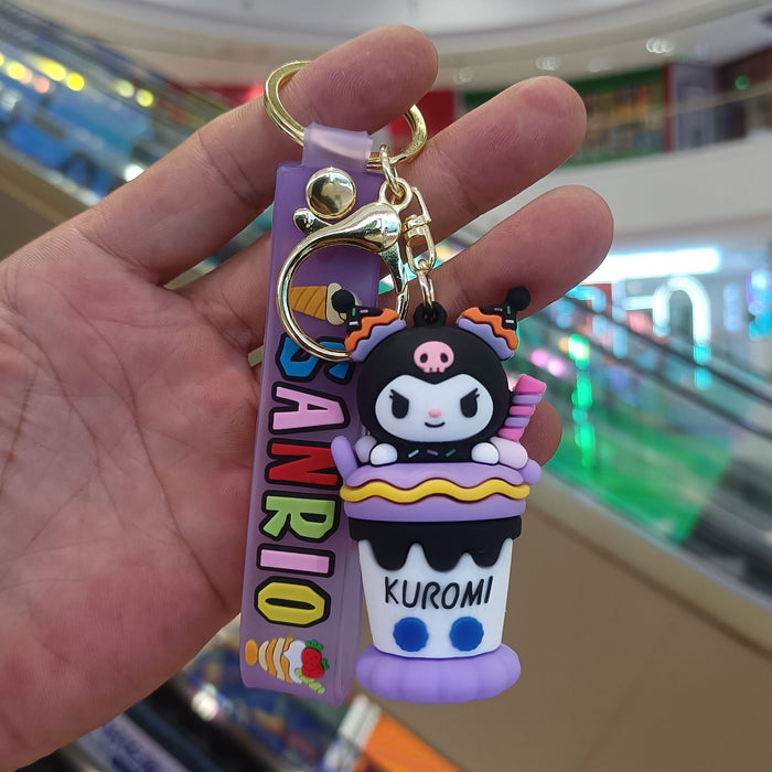 Wholesale Cartoon Silicone Anime Keychain JDC-KC-YiChang037