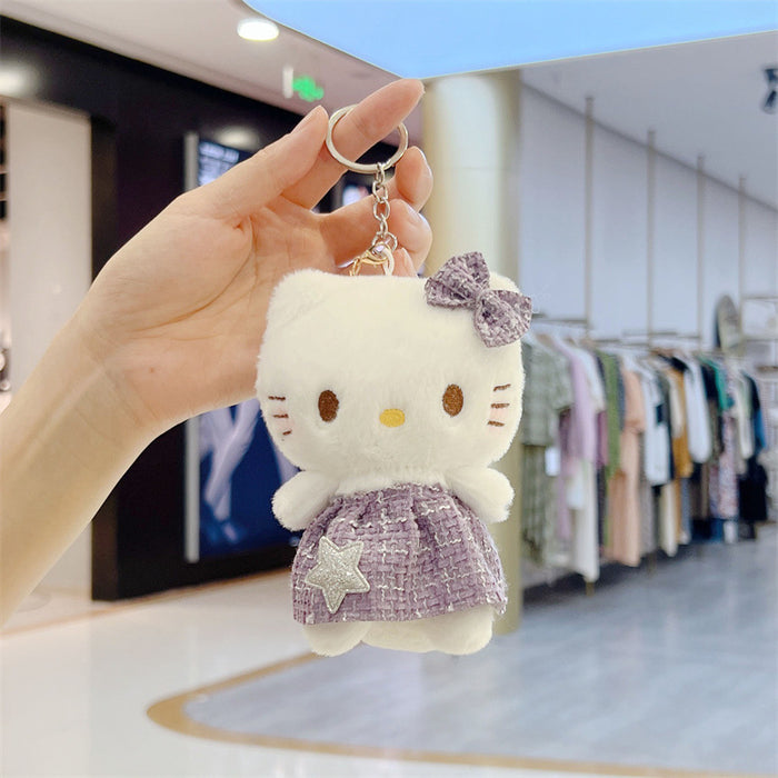 Wholesale  Plush Small Pendant Bag Keychain Bouquet Doll