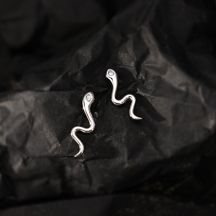 Wholesale 925  Silver Snake Earrings Earrings Ear Jewelry