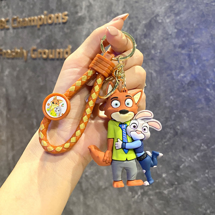 Wholesale Creative keychain, cute car keychain, men's and women's bag, couple's small pendant