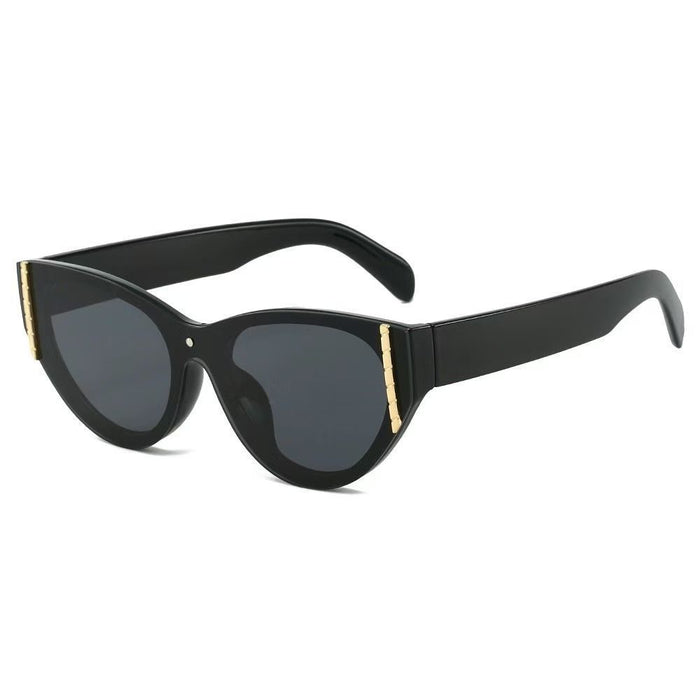Wholesale Retro cat eye sunglasses with a high-end feel, internet celebrity personality, UV resistant sunglasses