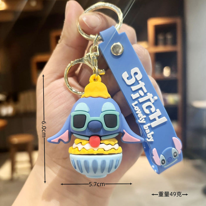 Wholesale  Soft glue  key chain pendant wholesale student bagkey chain