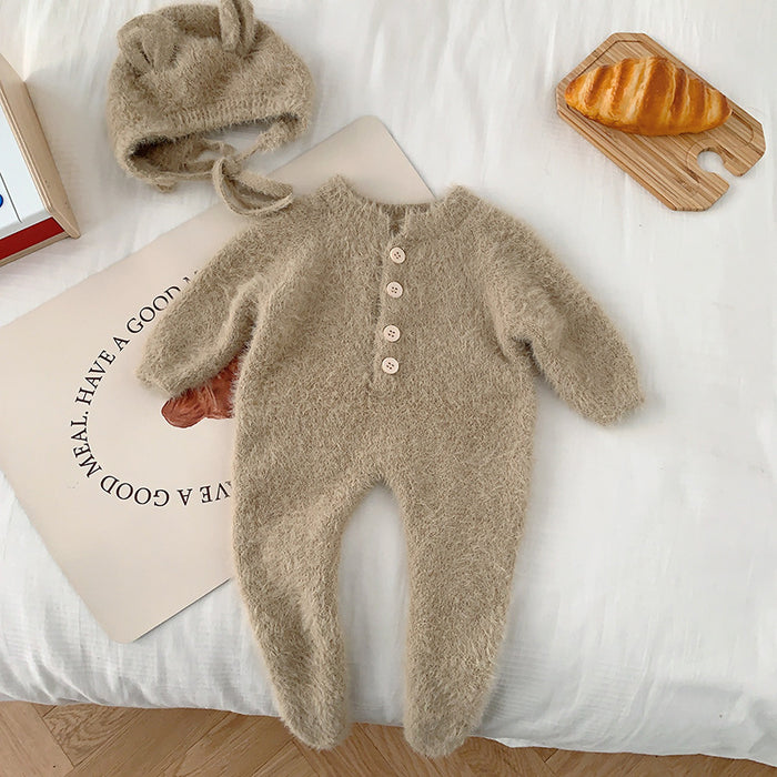 Wholesale Baby Mink Fleece Jumpsuit Autumn Clothes JDC-BC-XZXY019