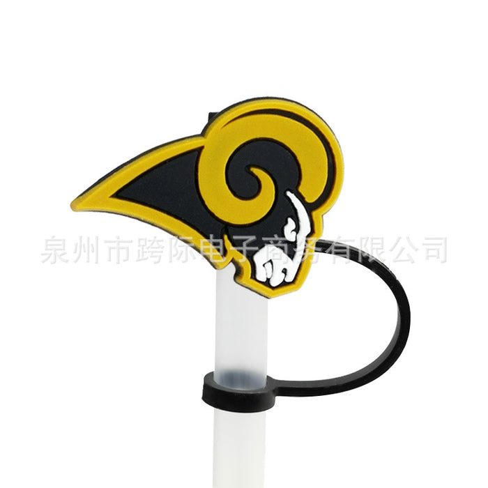 Wholesale 10pcs Silicone American Football Straw Cover JDC-SCR-KuaJ010