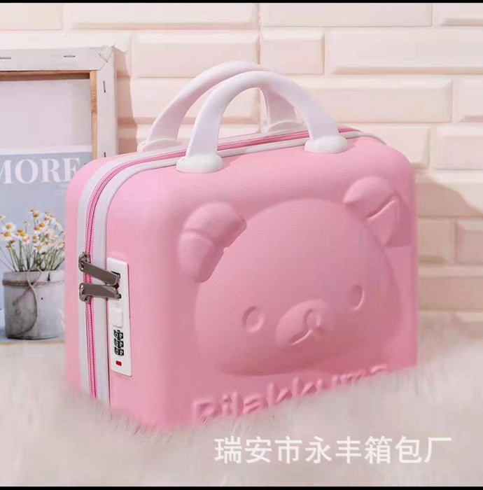 Wholesale Bear and Cat Cosmetic 14 Inch Suitcase