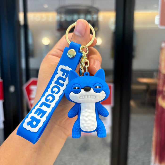 Wholesale Monster keychain cute toothy doll pendant