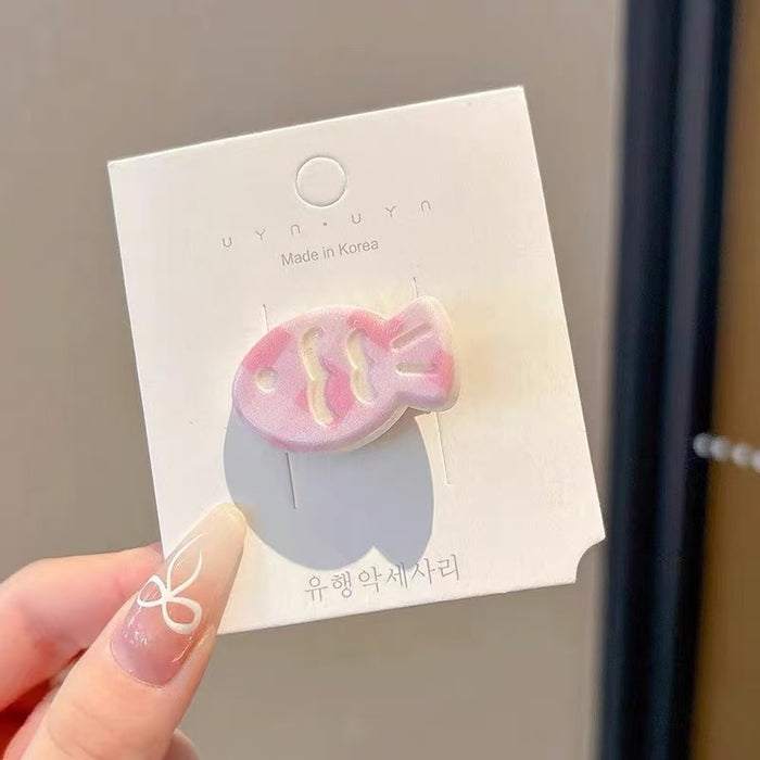 Wholesale Hair clip, macaron, small fish, bangs, cartoon, versatile headband, hair clip