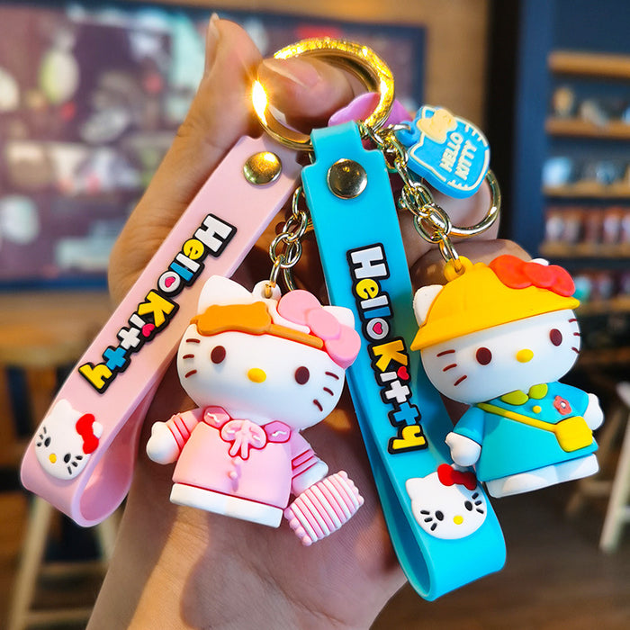 Wholesale Cartoon 3D Doll Rubber Keychain JDC-KC-Tingm045