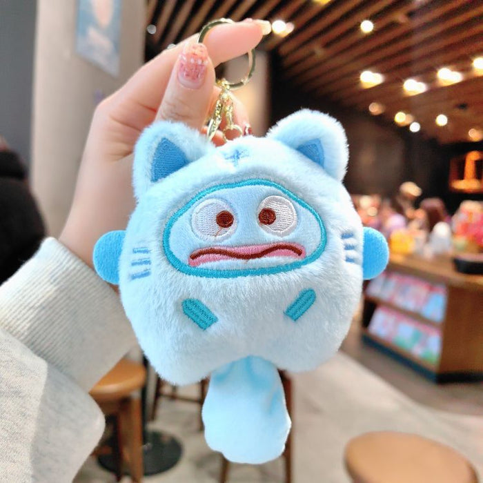 Wholesale Cute plush keychain pendant cartoon doll ornaments key chain claw machine gift