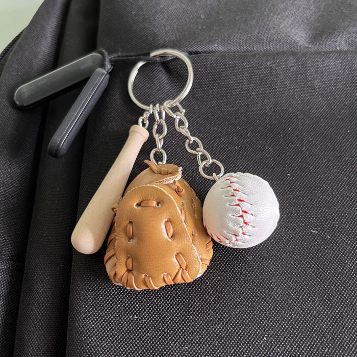 Wholesale PU Baseball Keychain JDC-KC-KangX001