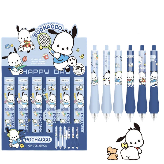 Wholesale Cute cartoon blind box quick-drying,  smooth-writing black retractable pen.