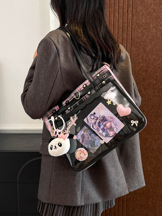 Wholesale Checkered crossbody bag,  cute shoulder bag,  large capacity tote bag