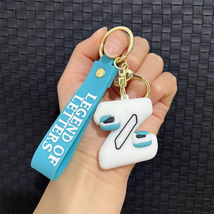 Wholesale PVC Alphabet Keychain JDC-KC-JBao002