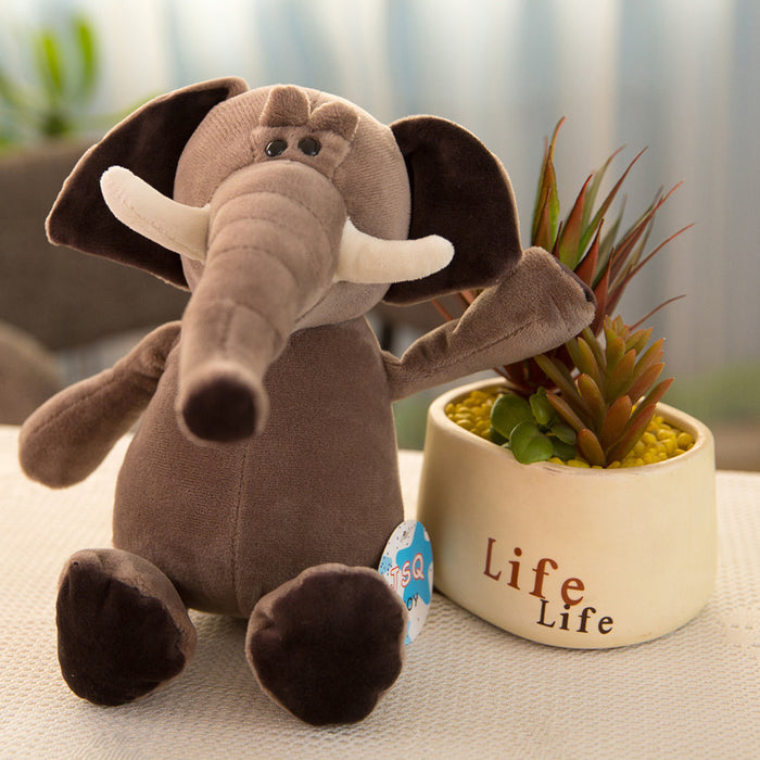 Wholesale Forest Animal Doll Giraffe Lion Monkey Dog Tiger Gift Birthday Plush Toy