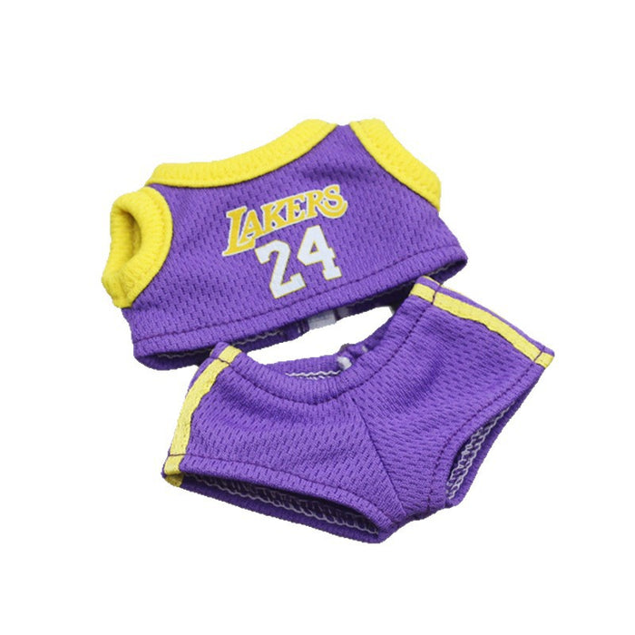 Wholesale 17cm  Baby Clothes Basketball Clothes Basketball Uniform Macaron Jersey First and Second Generation Universal Practical Doll