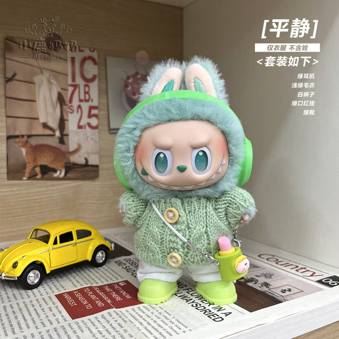 Wholesale Vinyl Doll Clothes Lucky  Clothes Trendy Cool Overalls