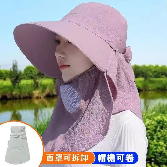 Wholesale Lace lace straw hat with curled edges and hollowed out Lafite sun hat, large brim