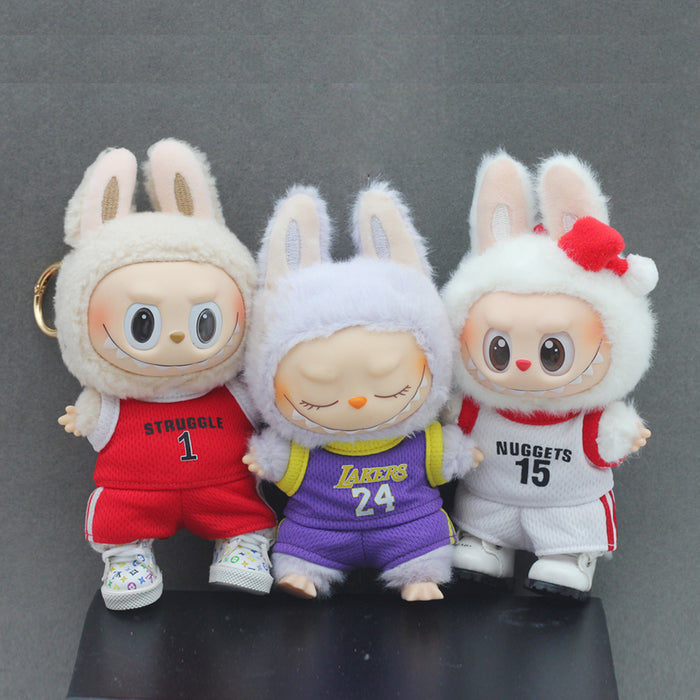 Wholesale 17cm  Baby Clothes Basketball Clothes Basketball Uniform Macaron Jersey First and Second Generation Universal Practical Doll