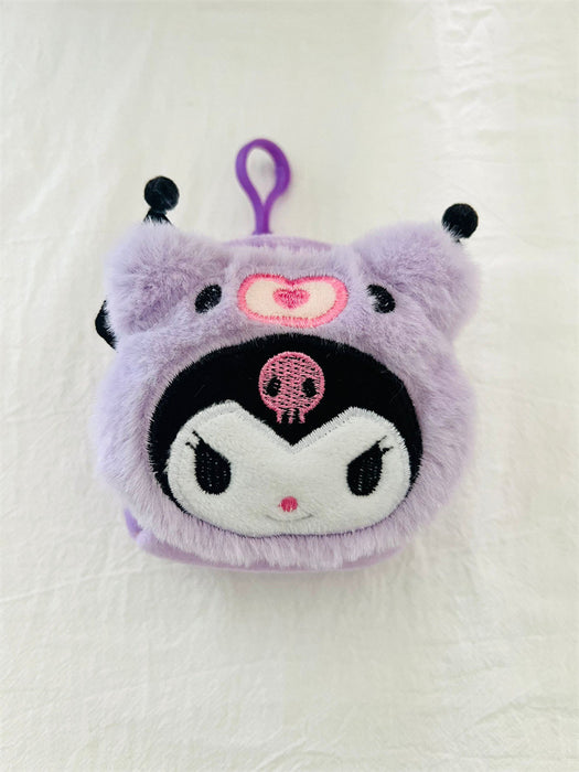 Wholesale Cute purple cartoon plush wallet