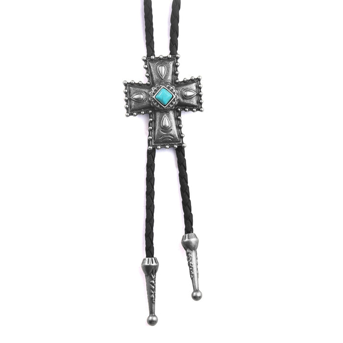 Wholesale Denim Cross Alloy Necklace JDC-NE-QN006