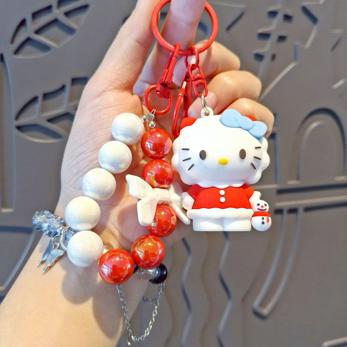 Wholesale Cute cartoon beaded keychains