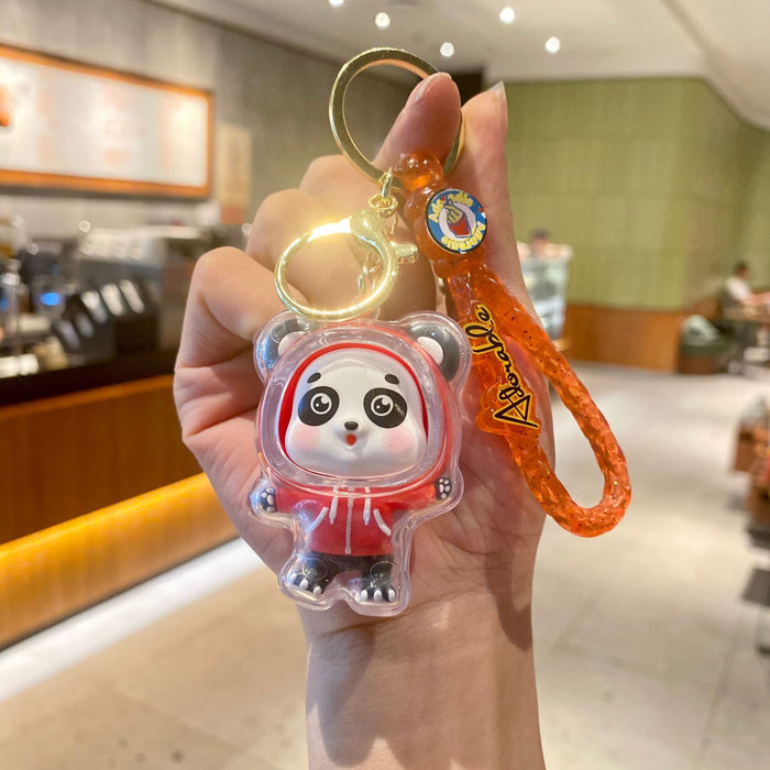 Wholesale Acrylic Panda Doll Keychain JDC-KC-MingT070