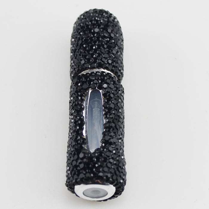Wholesale Hand Set Rhinestone Refillable Perfume Bottle 5Ml White Fashion Accessory Gift For Everyday Wear