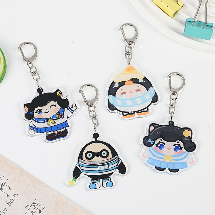 Wholesale Cute Cartoon Acrylic Keychain JDC-KC-XBK005