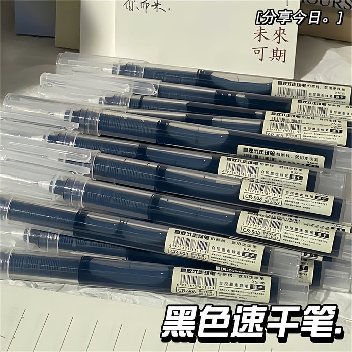 Wholesale Liquid Ball Pen 0. 5m Gel Pen Black Student Quick-drying Pen