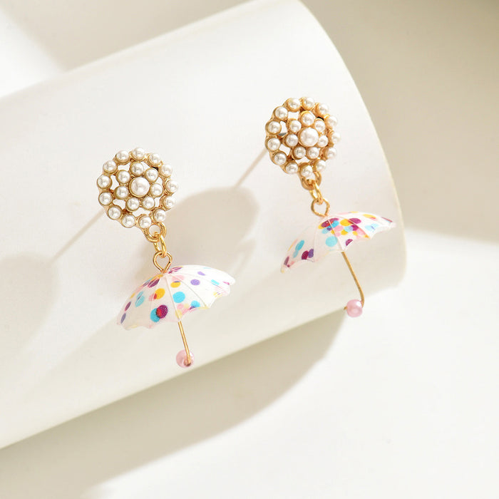 Wholesale Advanced colored earrings, fashionable hanging earrings, pearls