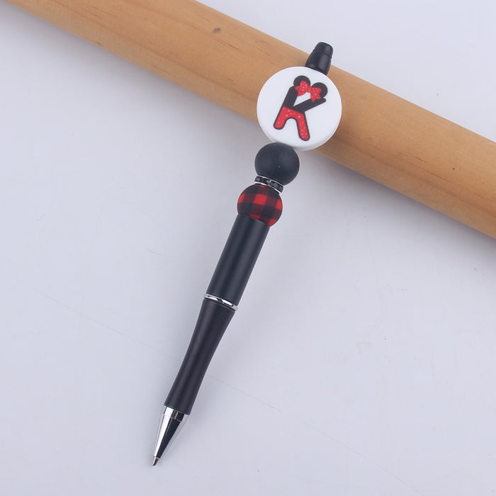 Wholesale Cartoon Letter Silicone Beaded Pen JDC-PN-GuangTian003