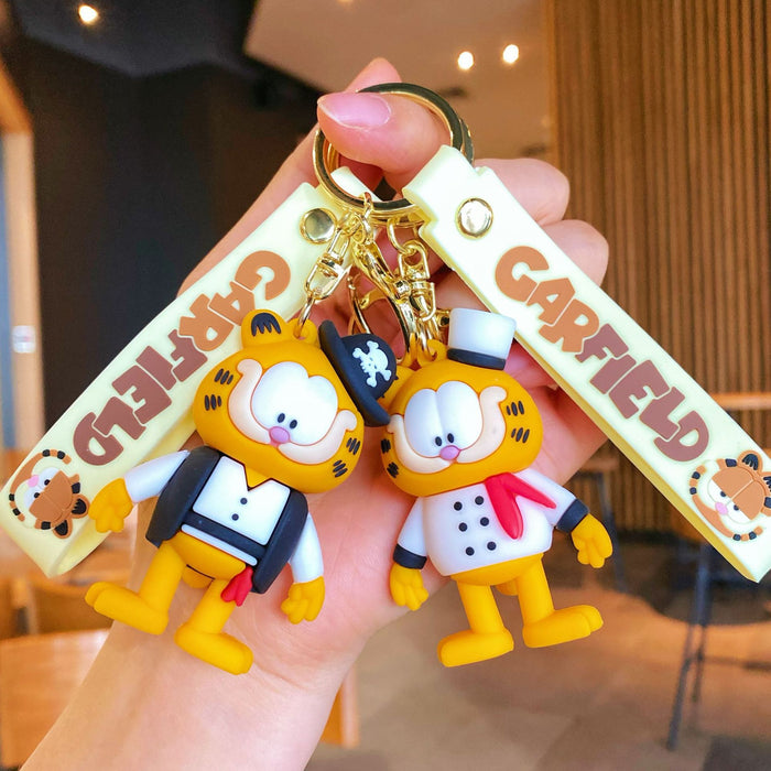Wholesale Cute silicone cat keychain