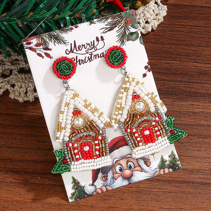 Wholesale elegant versatile Christmas style earrings